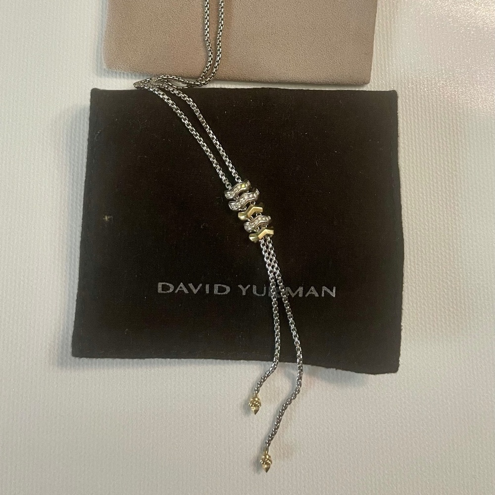 David Yurman Zig Zag Stax Y Necklace